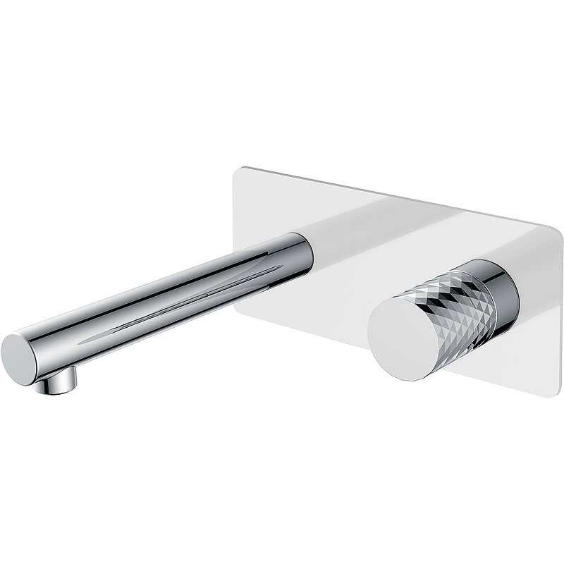 Изображение товара Смеситель Boheme Stick 125-WCR для раковины, White diamond chrome