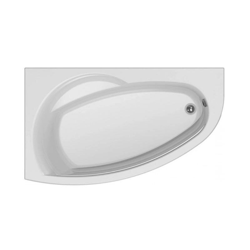 Изображение товара Акриловая ванна Eurolux Bagi 170x100 см белая угловая анатомическая