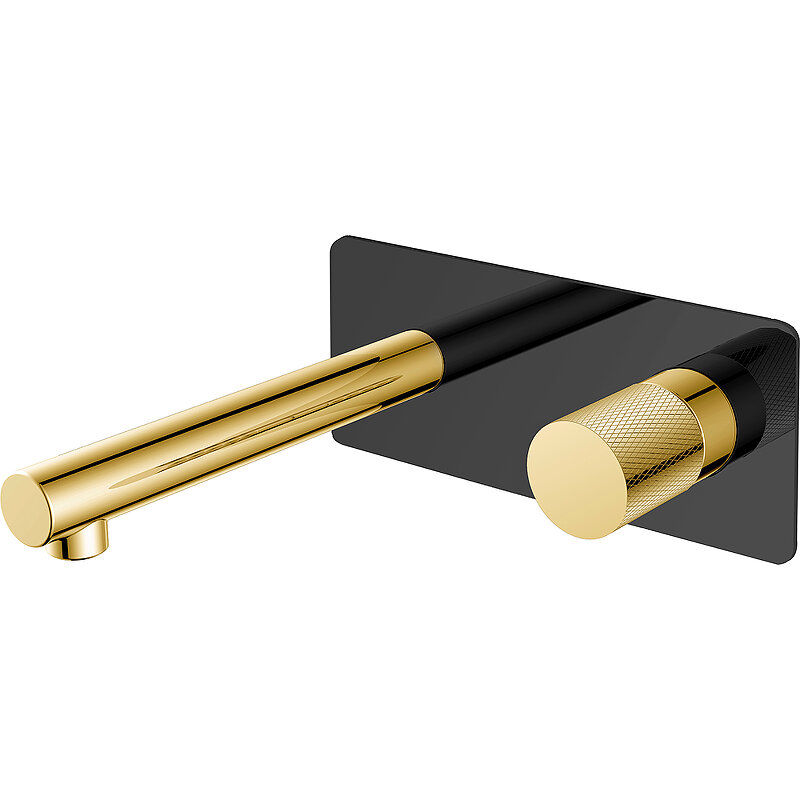 Изображение товара Смеситель Boheme Stick 125-BG.2 для раковины, Black touch gold