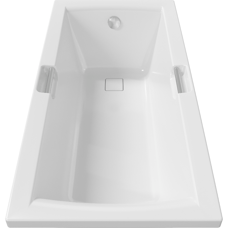 Изображение товара Акриловая ванна Diwo Дмитров 160×75 см белая, с ручками и каркасом