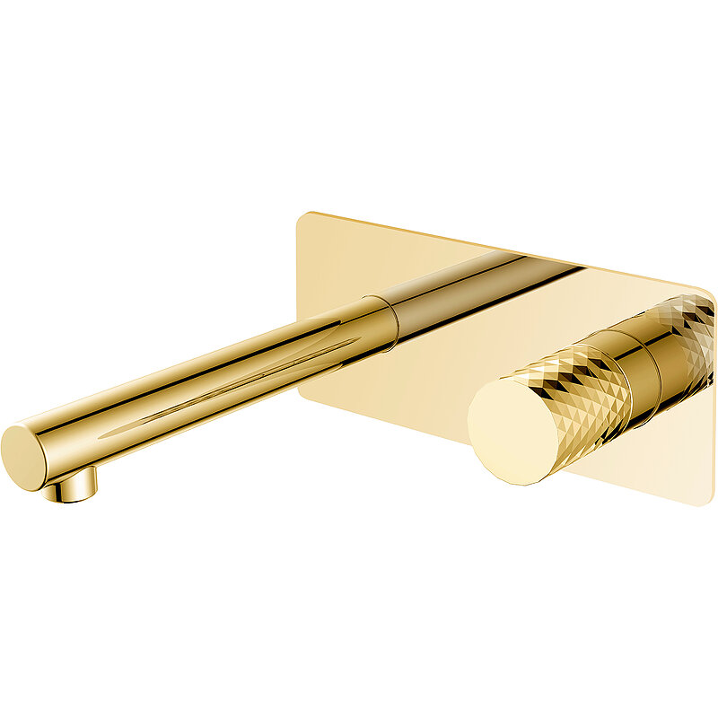 Изображение товара Смеситель для раковины Boheme Stick 125-GG Diamond gold встроенный высокого качества