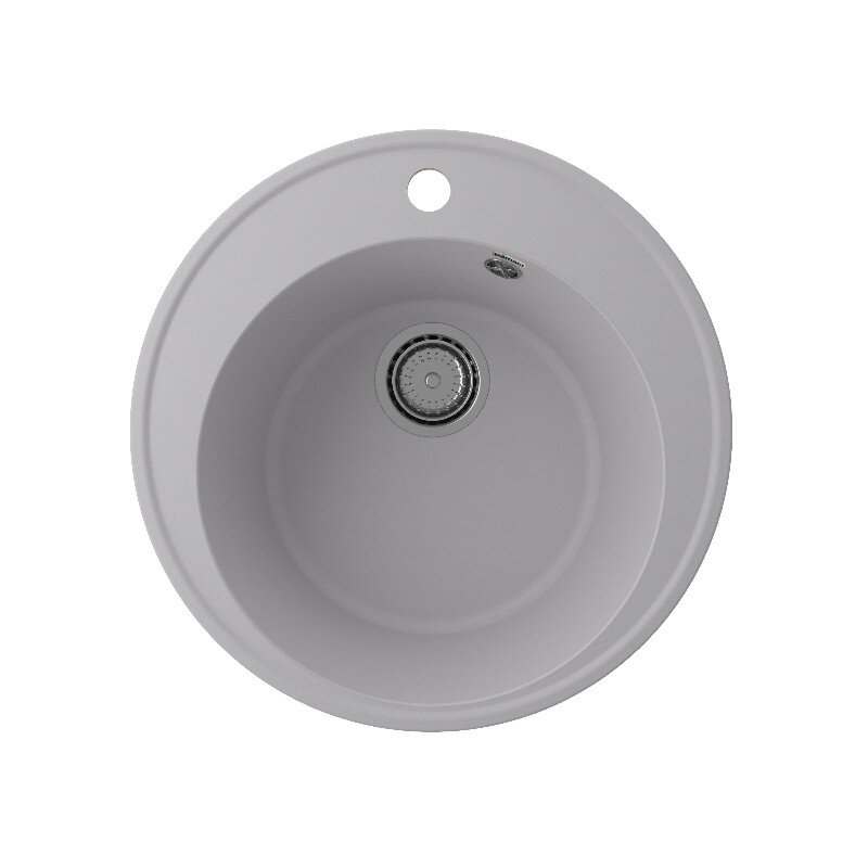 Изображение товара Кухонная мойка Domaci Солерно DN 485-04, цвет платина, 48.5 см