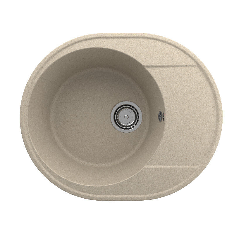 Изображение товара Кухонная мойка Domaci Солерно DN 585-03 58.5 см искусственный камень бежевый