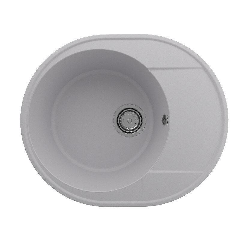 Изображение товара Кухонная мойка Domaci Солерно DN 585-04, искусственный камень, 58.5 см, платина