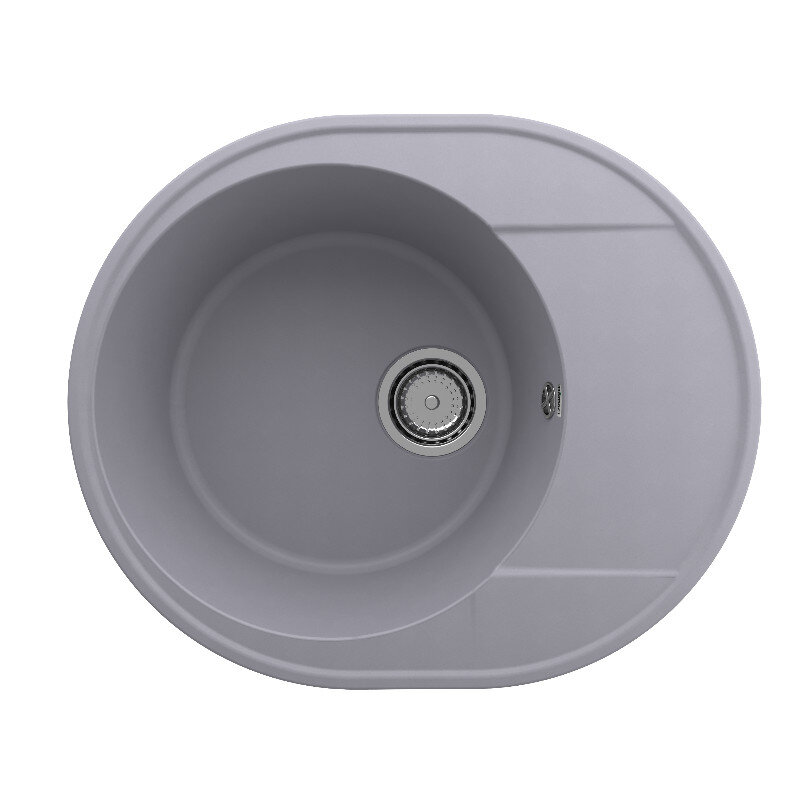 Изображение товара Кухонная мойка Domaci Солерно из искусственного камня 58,5 см серый