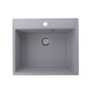 Изображение товара Кухонная мойка Domaci Солерно DF 580-05 58 см бетон серый встройка угловая