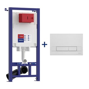 Изображение товара Инсталляция Lemark Peneda 9880110 для подвесного унитаза с клавишей Bit хром глянцевый