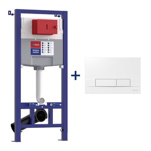 Изображение товара Инсталляция Lemark Peneda 9812415 Expert для унитаза с клавишей Bit белый глянцевый