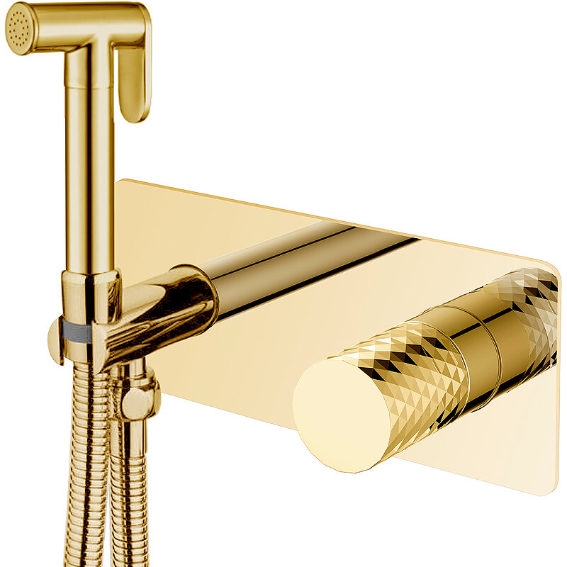 Изображение товара Гигиенический душ со смесителем Boheme Stick 127-GG Gold diamond gold