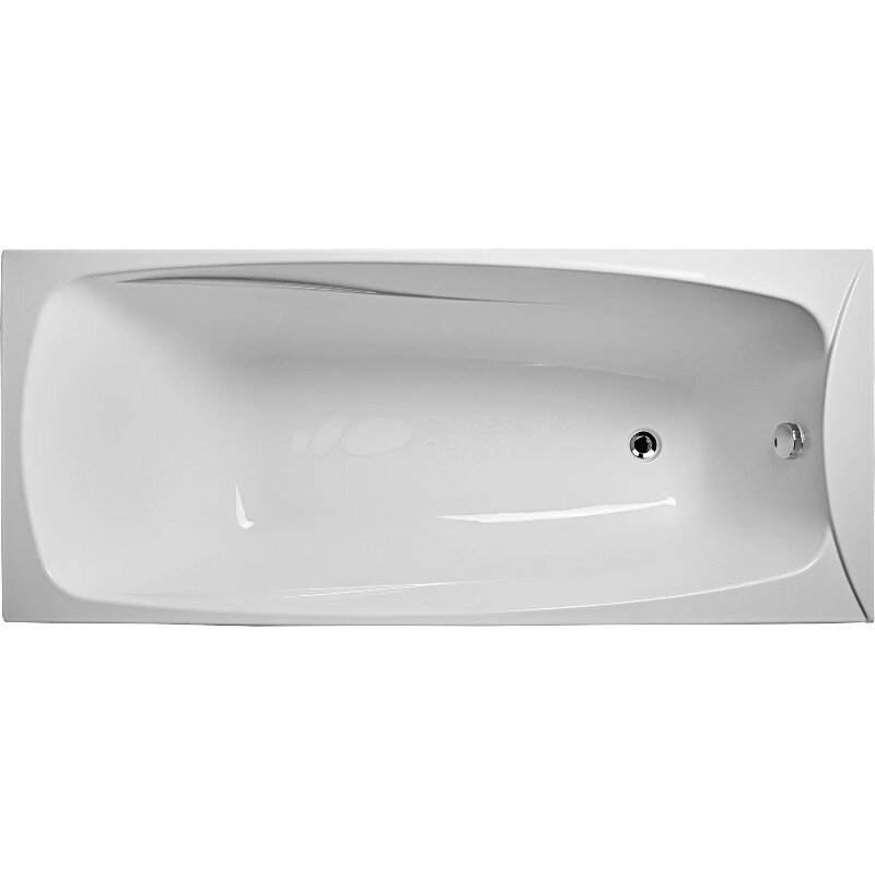 Изображение товара Акриловая ванна Diwo Смоленск 169 x 69 см с каркасом цвета белый