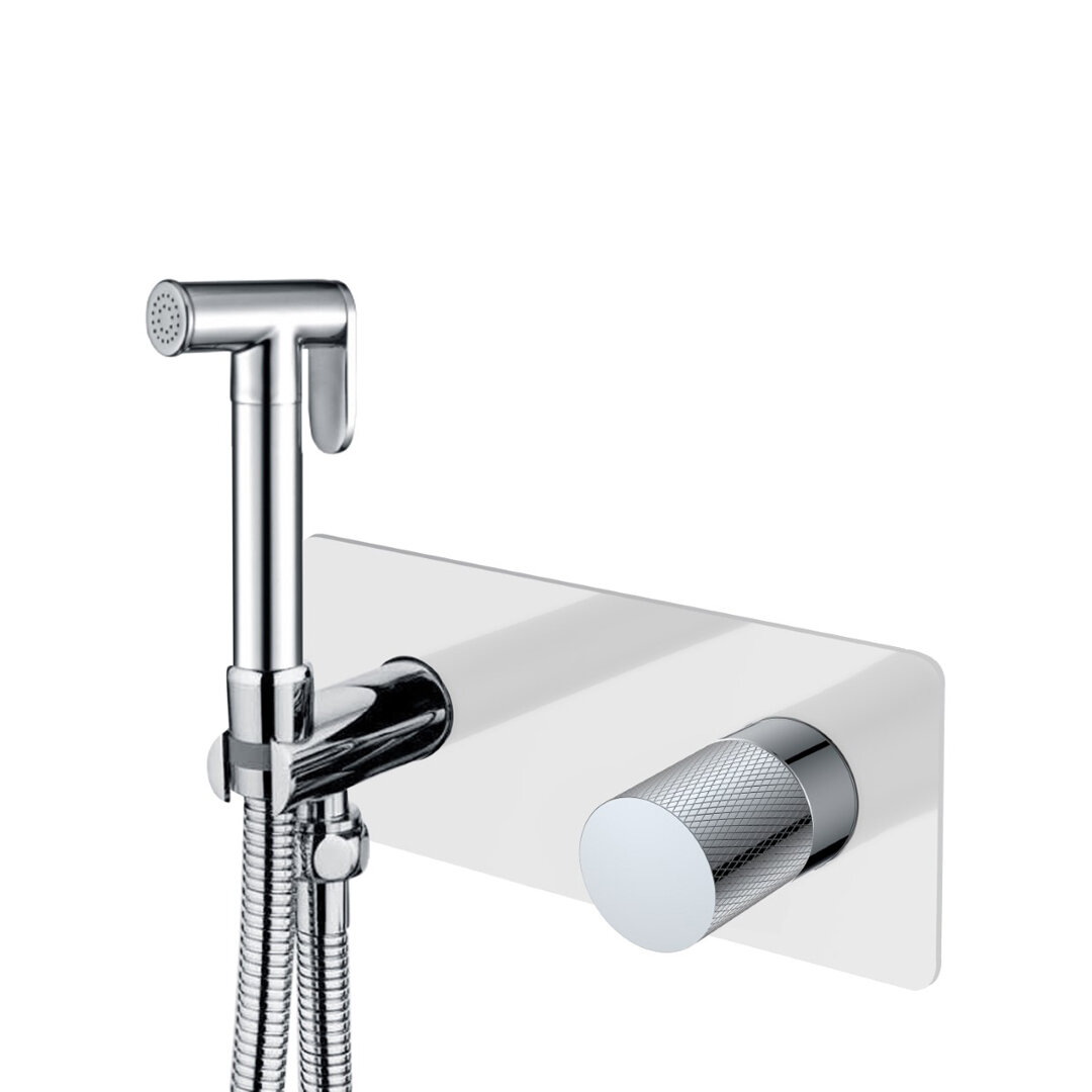 Изображение товара Гигиенический душ Boheme Stick, 127-WCR.2, со смесителем, цвет White touch chrome