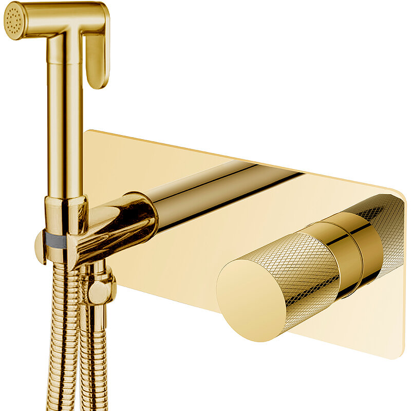 Изображение товара Гигиенический душ со смесителем Boheme Stick 127-GG.2 Gold touch gold
