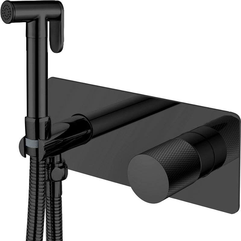 Изображение товара Гигиенический душ со смесителем Boheme Stick 127-BB.2 Black touch black Италия