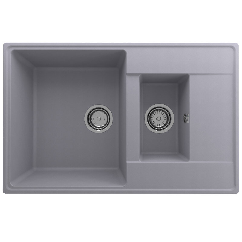 Изображение товара Кухонная мойка Domaci Солерно DP 780 1,5 K-05, 78 см, цвет бетон