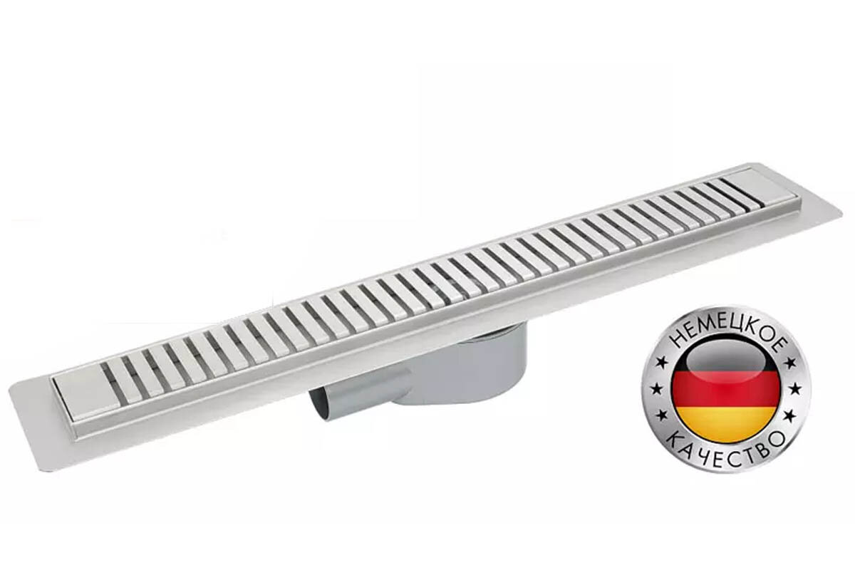 Изображение товара Душевой лоток CK Drain 60 см с перфорированной решеткой хром Steel AQPP01-60