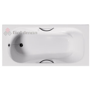 Изображение товара Ванна чугунная Goldman Donni DN16075, 160 х 75 см, белая