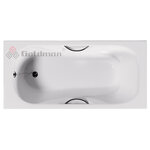 Ванна чугунная Goldman Donni, 170 х 80 см, белая, DN17080 - фото 1