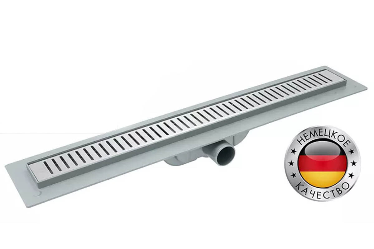 Изображение товара Душевой лоток CK Drain 70 см с перфорированной решеткой хром Германия