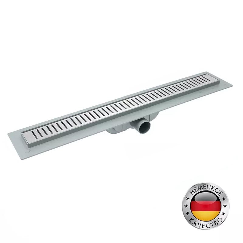 Изображение товара Душевой лоток CK Drain 90 см хром с перфорированной решеткой и гидрозатвором