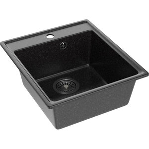 Изображение товара Кухонная мойка Domaci Палермо PR-425-004, 42.5 см, цвет черный