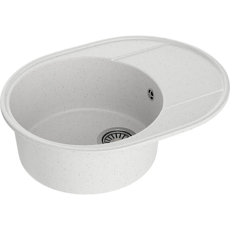 Изображение товара Кухонная мойка Domaci Палермо PR-610-001 Белая 61 см Изображение товара Кухонная мойка Domaci Палермо PR-610-001 Белая 61 см