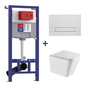 Изображение товара Инсталляция Lemark Peneda Expert с безободковым унитазом Florex Торнадо белая