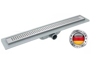 Изображение товара Душевой лоток CK Drain, 80 см, с перфорированной решеткой, хром, AQPL10-80 Cube