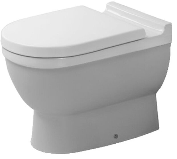 Изображение товара Приставной унитаз Duravit Starck 3 0124090000 - современный дизайн, микролифт, скрытая подводка