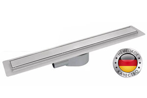 Изображение товара Душевой лоток CK Drain, 80 см, с двухсторонней решеткой щелевая или под плитку, хром, AQPP01-80 Inoks