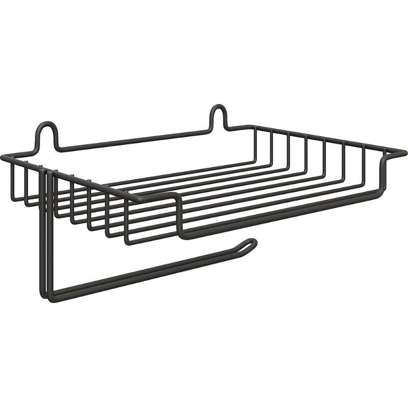 Изображение товара Держатель Diwo Смоленск П16545 с полкой, черный муар