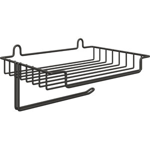 Изображение товара Держатель туалетной бумаги Diwo Смоленск с полкой черный муар П16545