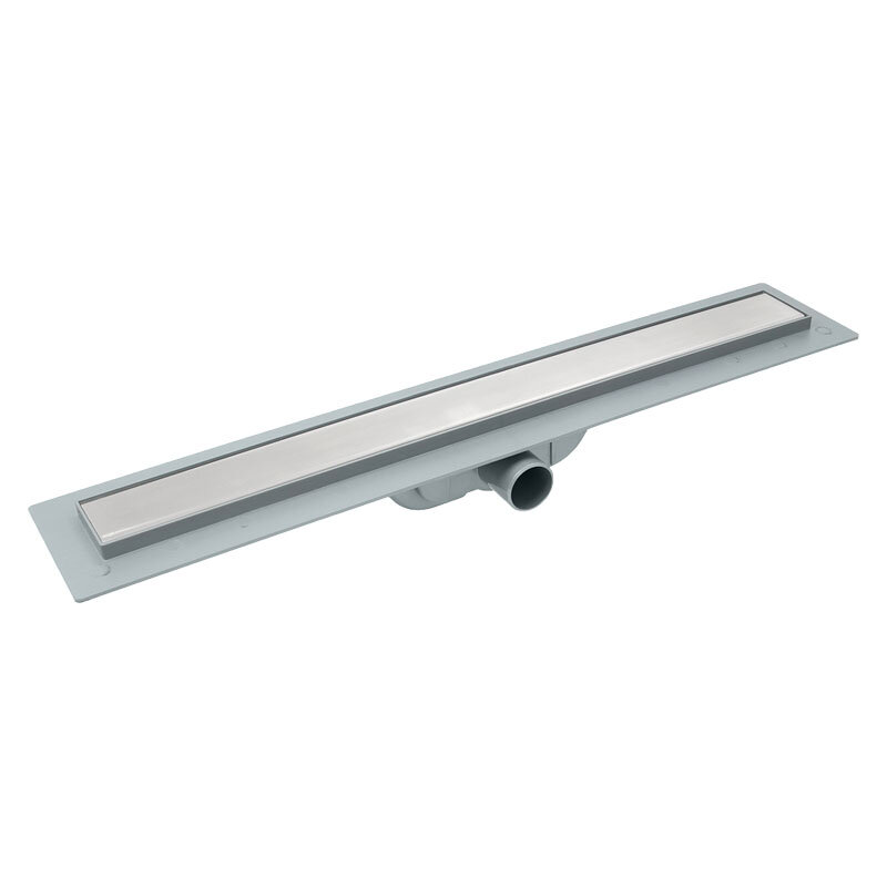 Изображение товара Душевой лоток CK Drain AQCP11-80 Plain 80 см с решеткой под плитку хром Германия