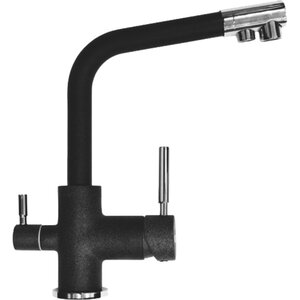 Изображение товара Смеситель для кухни Domaci Солерно DC 3003 антрацит, с подключением к фильтру, цвет антрацит