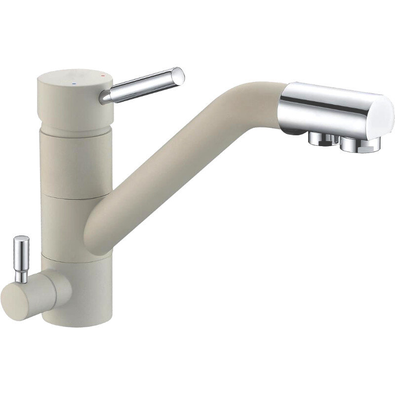 Изображение товара Смеситель для кухни Domaci Солерно DC-3008 агат с подключением к фильтру