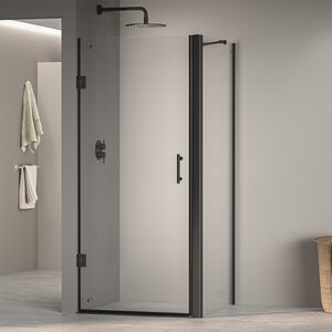 Изображение товара Душевой уголок RGW PA-36-B (PA-06B+Z-050-2B+держ), 70 х 100 см, стекло прозрачное, профиль черный, 41083670-014