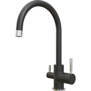 Изображение товара Смеситель для кухни Domaci Солерно DC-3007 морион, с подключением к фильтру, цвет морион