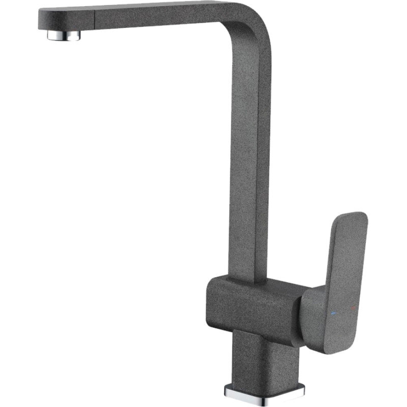 Изображение товара Смеситель для кухни Domaci Солерно DC-3014 антрацит, однорычажный, антрацитовый цвет