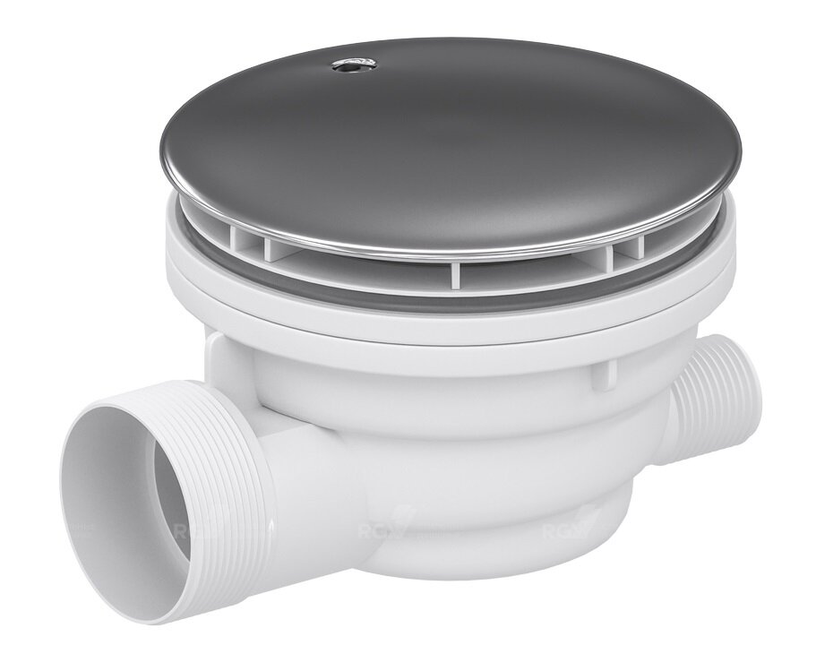 Изображение товара Сифон для душевого поддона RGW Velplex QYD-01 хром пластиковый Германия