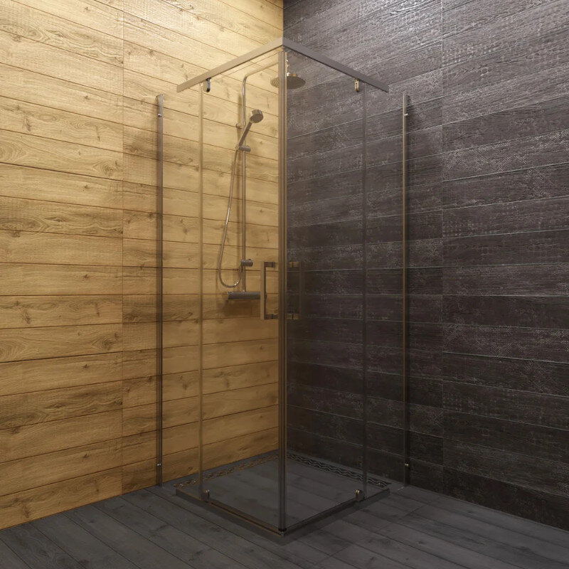 Изображение товара Душевой уголок Diwo Тула, 90 x 90 см, стекло прозрачное, профиль хром, Щ0000055598