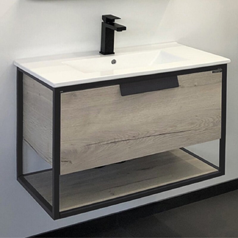 Изображение товара Тумба с раковиной Comfortу Бонн 75 см подвесная с раковиной из санфарфора