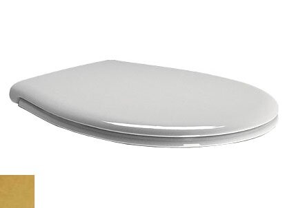 Изображение товара Крышка-сиденье GSI Classic MSO87CN11 bi/oro с механизмом Soft Close белое в золоте
