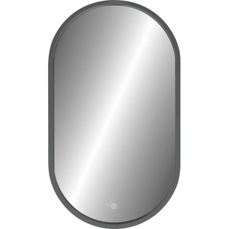 Изображение товара Зеркало Diwo Казань, 45 см, с подсветкой, сенсорный выключатель, цвет серый, ЗЛП1721