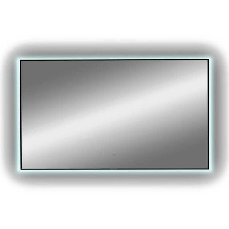 Изображение товара Зеркало Diwo Элиста, 120 см, с подсветкой, инфракрасный выключатель, цвет черный, ЗЛП1737