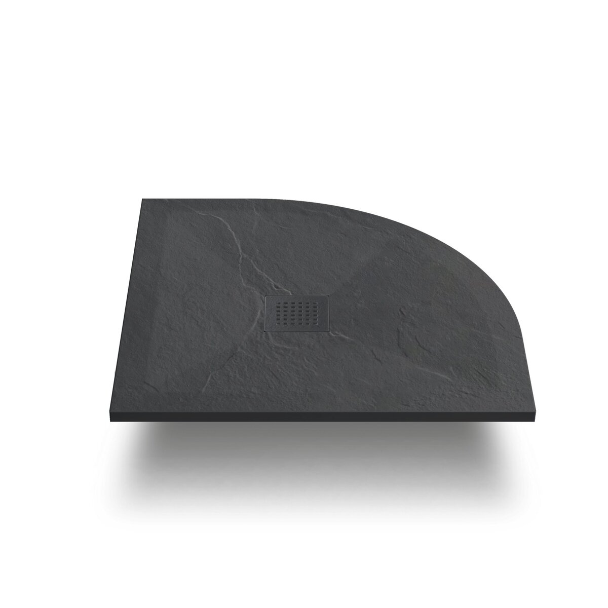 Изображение товара Душевой поддон Vincea 100x100 см четверть круга искусственный камень антрацит