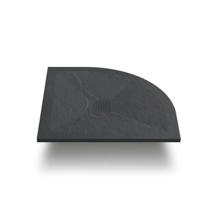 Изображение товара Душевой поддон Vincea 100x100 см четверть круга искусственный камень антрацит