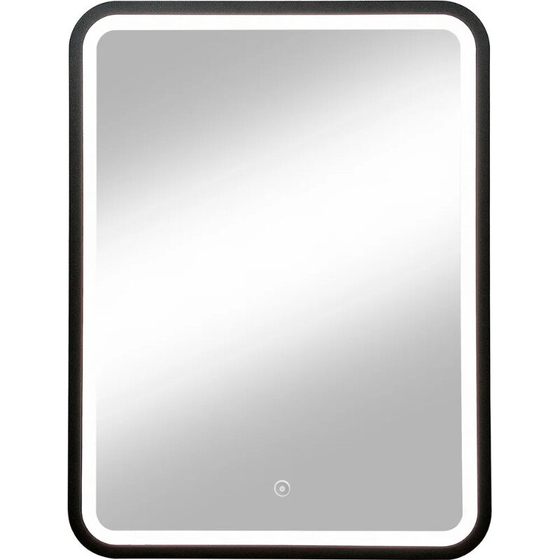 Изображение товара Зеркало Diwo Оренбург с подсветкой, 60 см, черный, сенсорный выключатель