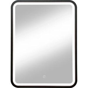 Изображение товара Зеркало Diwo Оренбург с подсветкой, 60 см, черный, сенсорный выключатель