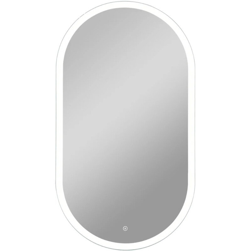 Изображение товара Зеркало Diwo Переславль, 55 см, с подсветкой, сенсорный выключатель, цвет белый, ЗЛП1725