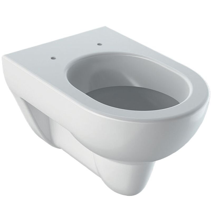 Изображение товара Подвесной унитаз Geberit Renova Nr.1 овальной формы безободковый с инсталляцией