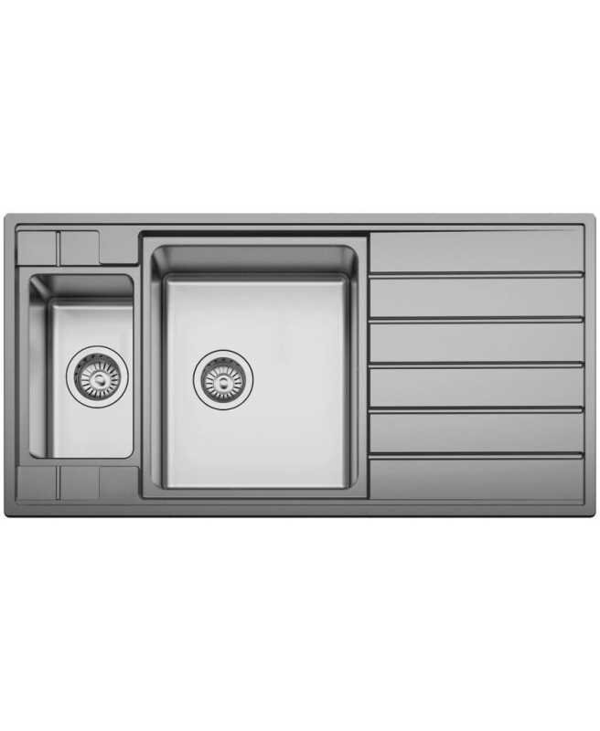 Изображение товара Кухонная мойка из нержавеющей стали Seaman Eco Roma SMR-9750B2, 97x50 см